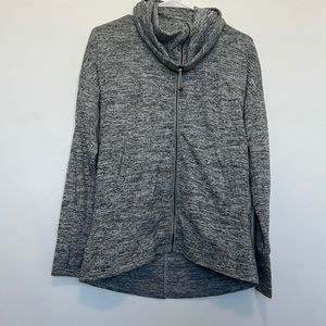 Heather grey athleta cowl neck coat!